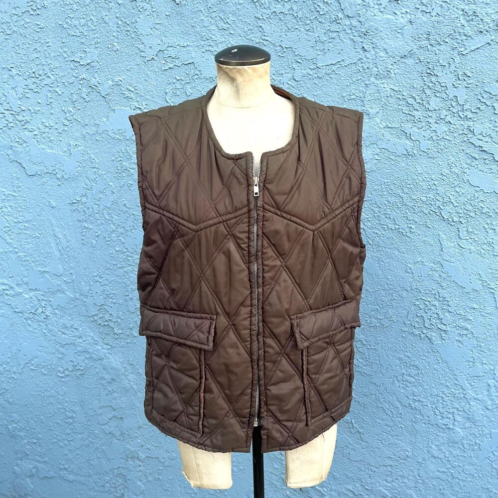 Vitnage Puffer Vest Mens Medium, Retro  Utility fishing by Baileys